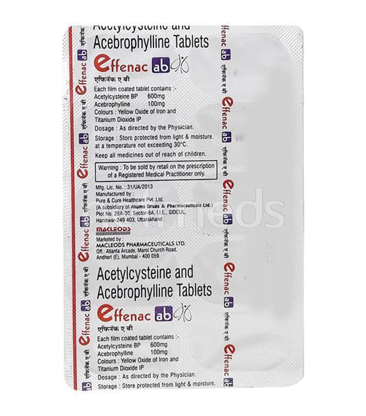 Effenac AB Tablet 10'S - Asthma/COPD-Ast