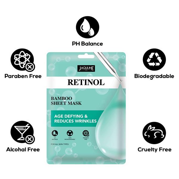 Jaquline USA Retinol Sheet Mask 25 gm - Sheet Masks