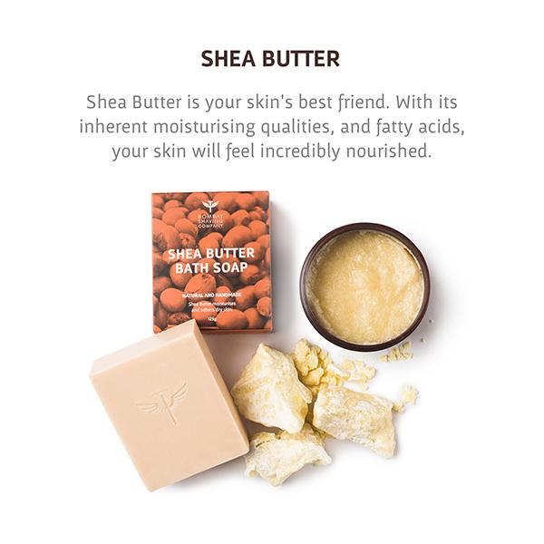 Bombay Shaving Company Natural and Handmade Bath Soap - Shea Butter 125 gm - Soaps