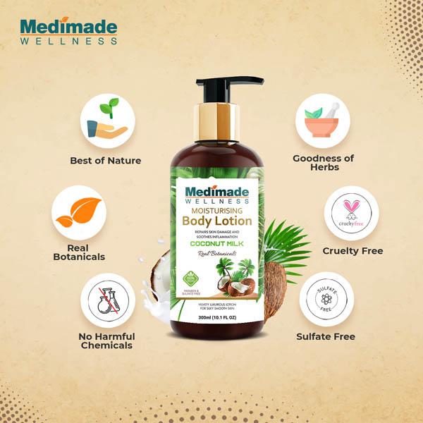 Medimade Coconut Milk Moisturizing Body Lotion (Pack of 2) 1's - Lotions & Creams