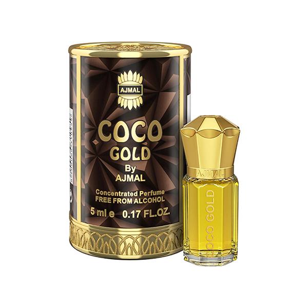 Netmeds | Ajmal Coco Gold Concentrated Perfume Free From Alcohol for Women 5 ml