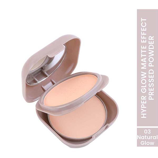 Half N Half Hyper Glow Matte Effect Pressed Compact Powderatte Flawless Finish-Natural Glow 20 gm - Compact Powder