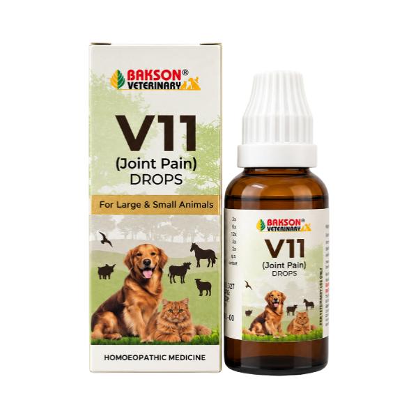 Netmeds | Bakson's Homoeopathy V11 Rheumatisum Drops (Veterinary) 30 ml