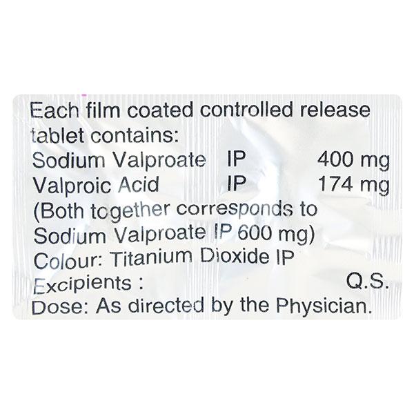 VALPROL CR 600mg Tablet 10's - Epilepsy/Convulsion-Ant