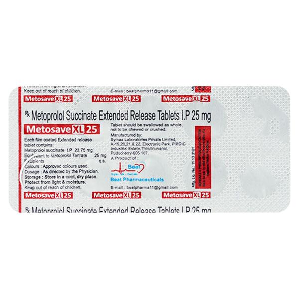 METOSAVE XL 25mg Tablet 10's