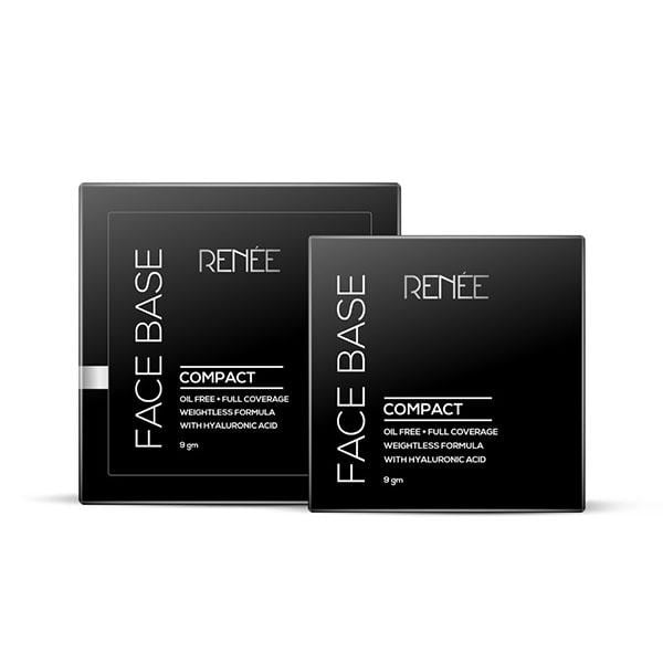 RENEE Face Base Compact - Almond Beige 9 gm - Compact Powder