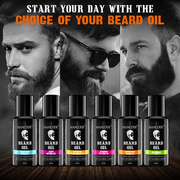 Mancode Beard Oil -Lemon Grass & Orange Oil 60 ml - Beard Oil