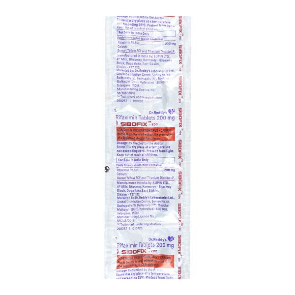 Sibofix 200mg Tablet 10'S - Bacterial Infections-OAB