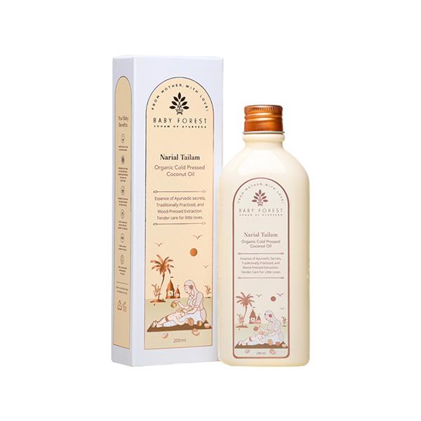 Netmeds | Baby Forest Narial Tailam- Organic Cold Pressed Coconut Oil 200 ml