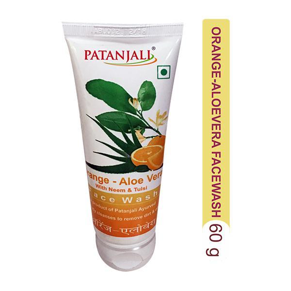 Netmeds | Patanjali Orange Aloevera Face Wash Gel 60 gm