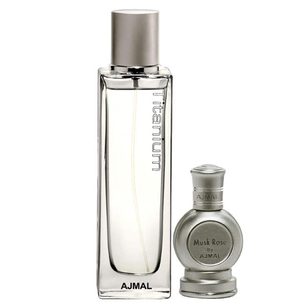 Ajmal Titanium EDP Citrus Spicy Perfume For Men And Musk Rose Concentrated Perfume Oil Floral Musky Alcohol For Unisex 112 ml - Perfumes (Edt/Edp)