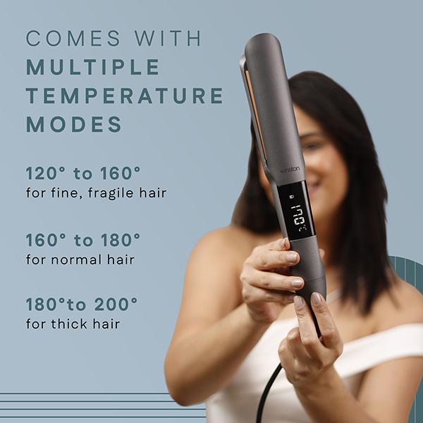 Winston Hair Crimper with Adjustable Temperature -Perfect for All Hair Types - 1 Year Warranty 500 gm - Multi-Stylers