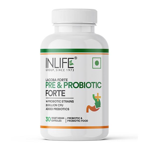 Netmeds | INLIFE Prebiotic and Probiotics Forte Veg Capsules 30's