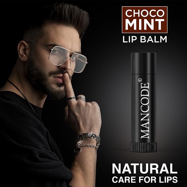 Mancode Choco Mint Lip Balm For Men 4.5 ml - Lip Balms