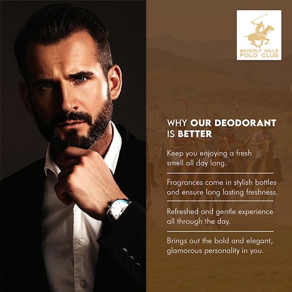 Beverly Hills Polo Club Prestige Parfum Body Spray - Heritage Oud 300 ml - Men Deodorants/Roll-Ons