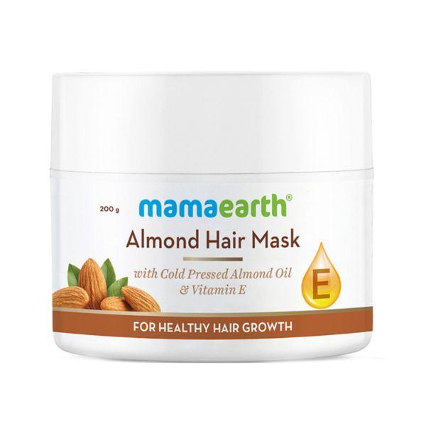 Mamaearth Almond Hair Mask For Smoothening Hair with Cold Pressed Almond Oil & Vitamin E for Healthy Hair Growth 200 gm