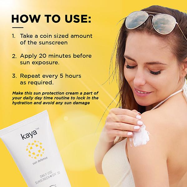 Kaya DAILY USE SUNSCREEN SPF 30 75 ml - Face Sunscreen