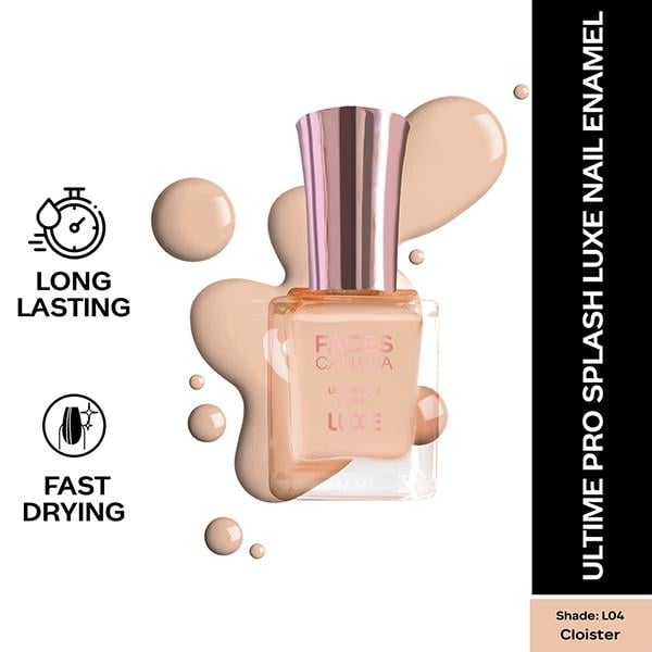 Netmeds | Faces Canada Ultime Pro Splash Luxe Nail Enamel - Cloister (L04) 12 ml