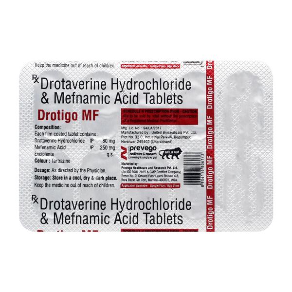 DROTIGO MF Tablet 10's - Muscle Spasm-Ant
