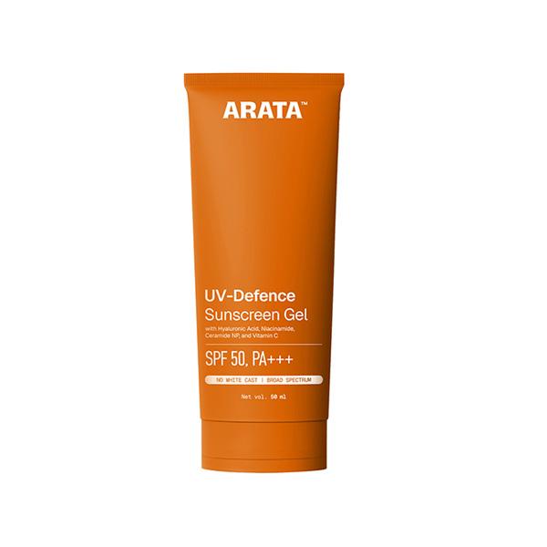 Arata Sunscreen Gel, Ultra Light & Balancing, For Broad Spectrum UVA & UVB Protection (50 ML) SPF 50+ & PA+++ 50 ml