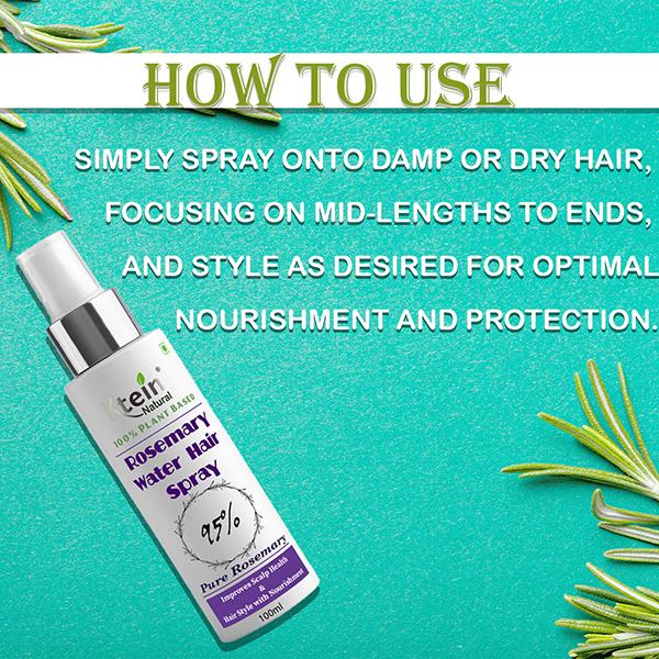 Ktein 100% Plant Based Rosemary Hair Spray 100 ml - Hair Sprays & Mists