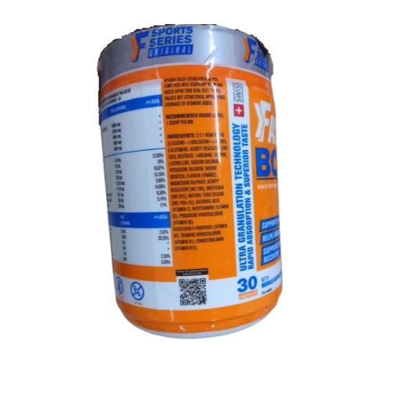 Fast&Up BCAA Supplement Powder - Tangy Orange Flavour 450 g - Bcaa Supplements