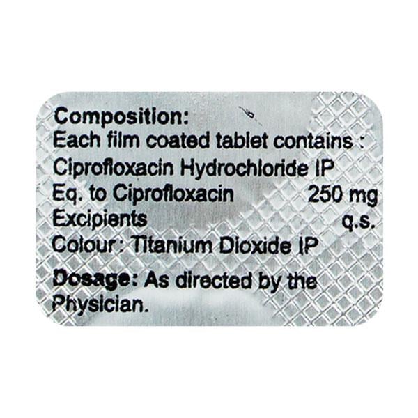 Cipcoz 250mg Tablet 10'S - Bacterial Infections-Qui