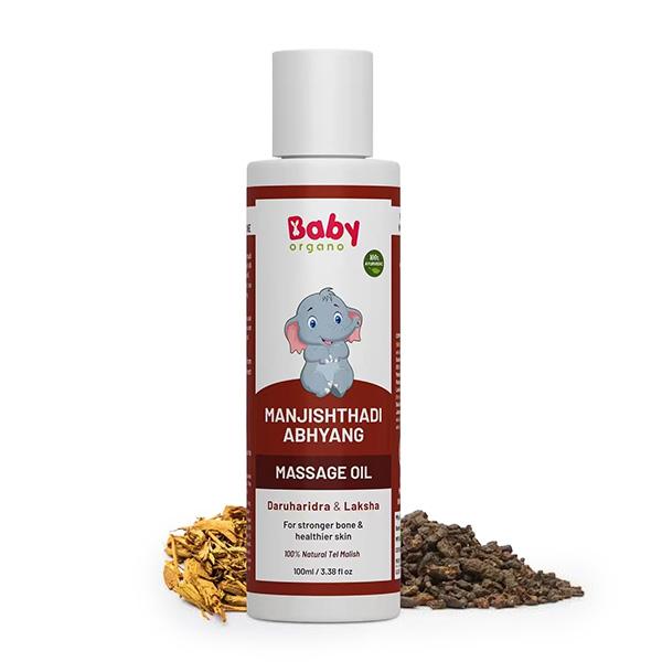 Netmeds | Baby Organo Ayurvedic Soothing Baby Massage Oil - Wheat Germ & Olive Oil 100 ml