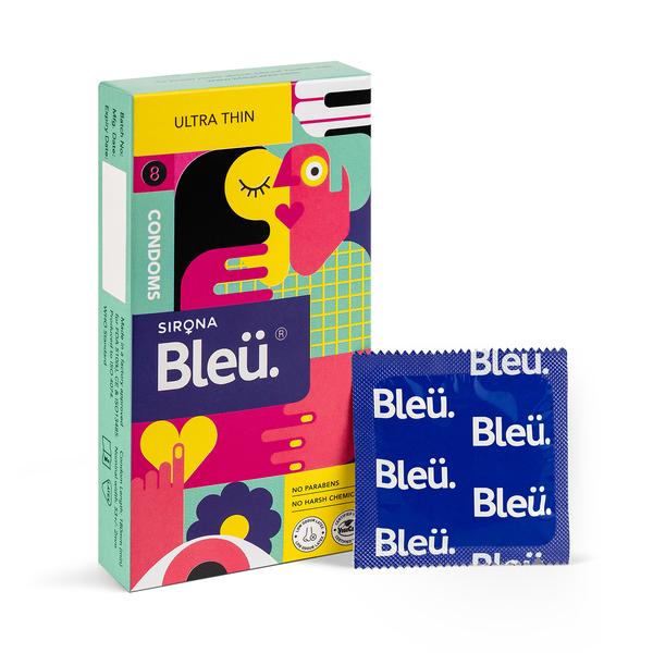 Netmeds | Bleu High Grade Natural Latex Ultra Thin Condoms 8's