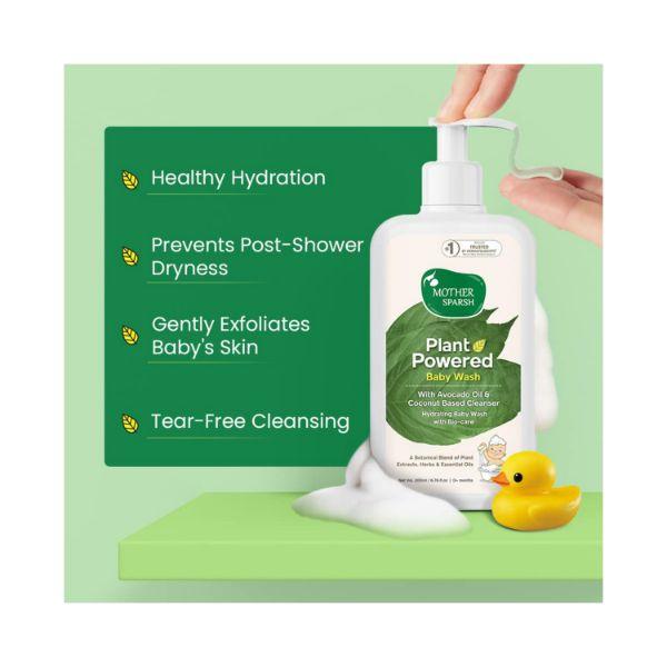 Mother Sparsh Plant Powered Baby Wash 100 ml - Baby Body Wash