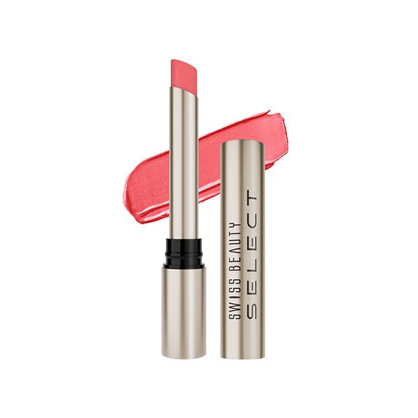 Netmeds | Swiss Beauty Select High On Shine Creamy Lipstick Enriched With Vitamin E Powerful Pink 1 gm