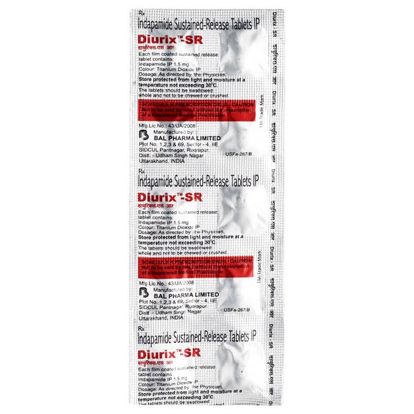Diurix SR 1.5mg Tablet 10'S - Hypertension-Diu