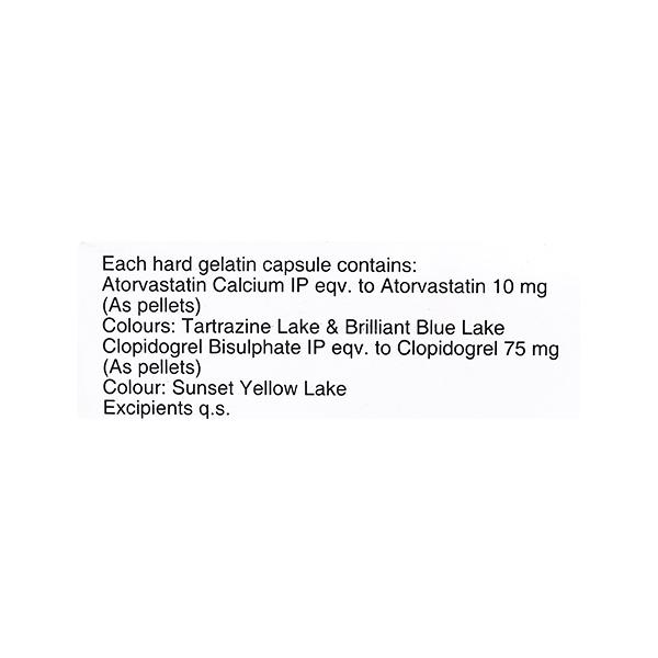 Lipicure CV 10/75mg Capsule 10'S - High Cholesterol-Dys