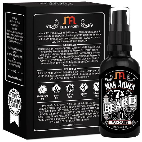 Man Arden 7X Beard Oil - Mandarin 30 ml - Beard Oil