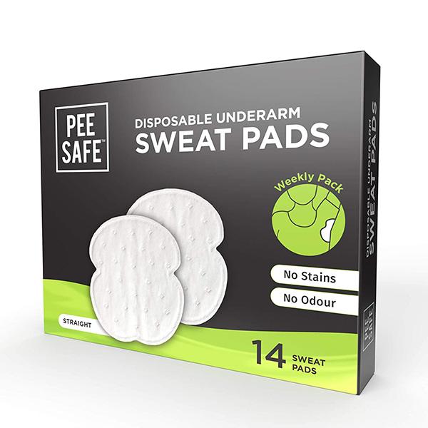 Pee Safe Disposable Underarm Sweat Pads (Straight) (Pack of 14) 1's