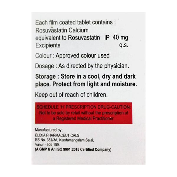 WINLIP 40 Tablet 10's - High Cholesterol-Dys