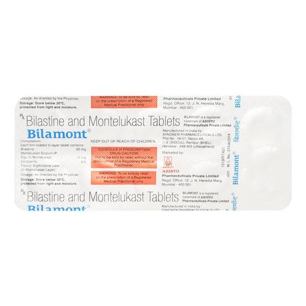 BILAMONT Tablet 10's - Allergies-Ant