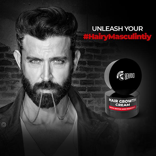 Beardo Hair Growth Cream With Biotin And Redensyl 75 gm - Hair Gels & Waxes