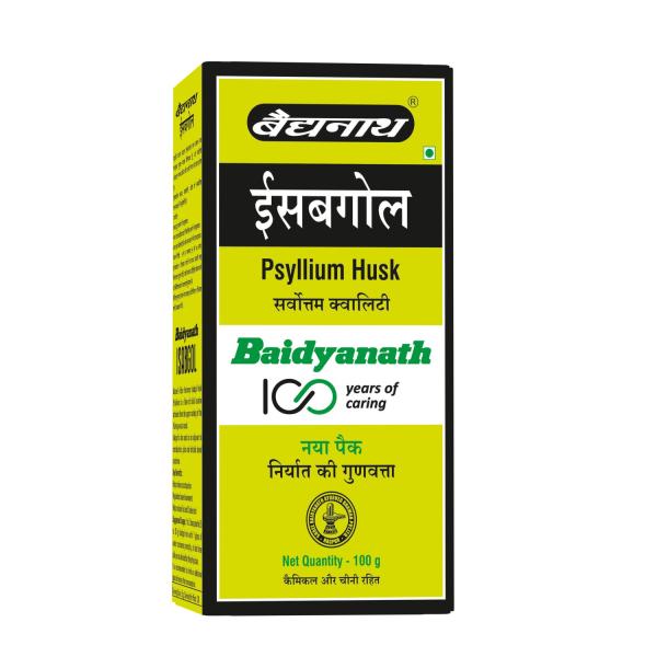 Baidyanath Isabgol Psyllium  Husk Powder 100g - Digestive Care