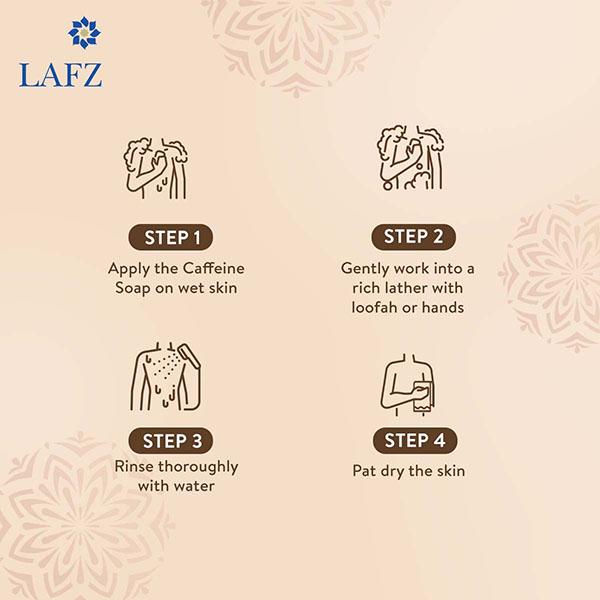 Lafz Caffeine Soap 100 gm - Soaps