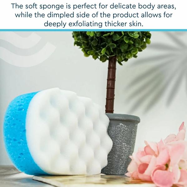 GUBB Dual Massage Bath Sponge - Blue 50 gm - Sponges & Applicators