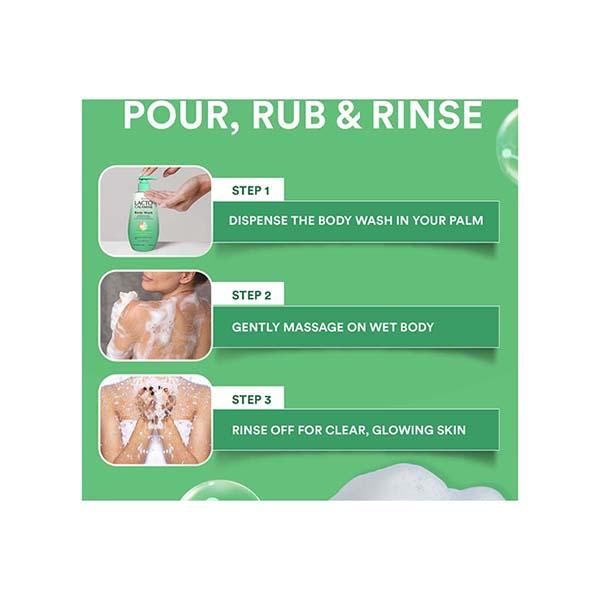 Lacto Calamine 1% Salicylic Acid Body Wash Cica, Aloe Vera, Natural Scrubbing Bead for Body Acne 250 ml - Shower Gels & Body Wash