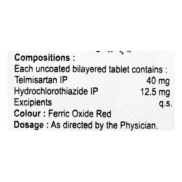 Temmy H 40/12.5mg Tablet 10'S - Hypertension-Ang