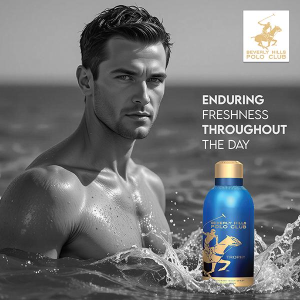 Beverly Hills Polo Club Prestige Parfum Body Spray - Trophy 300 ml - Men Deodorants/Roll-Ons
