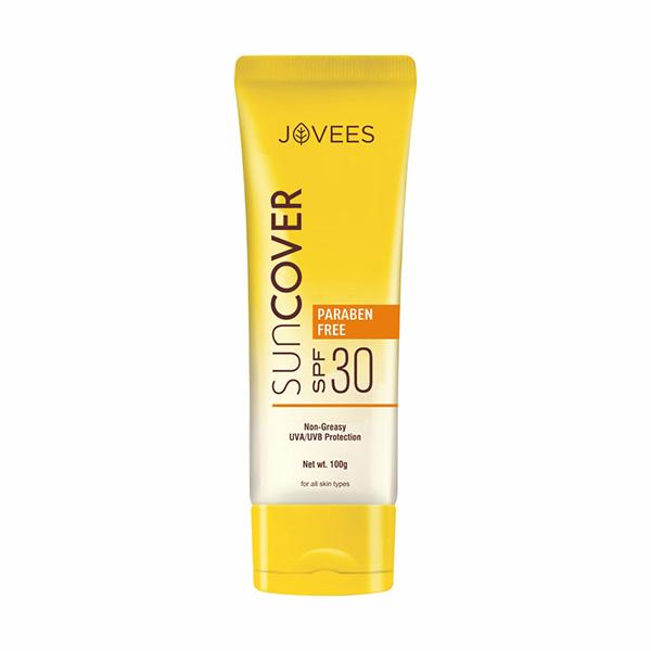 Jovees Sandalwood Natural Sun Cover (SPF 30) 100 gm - Body Sunscreen