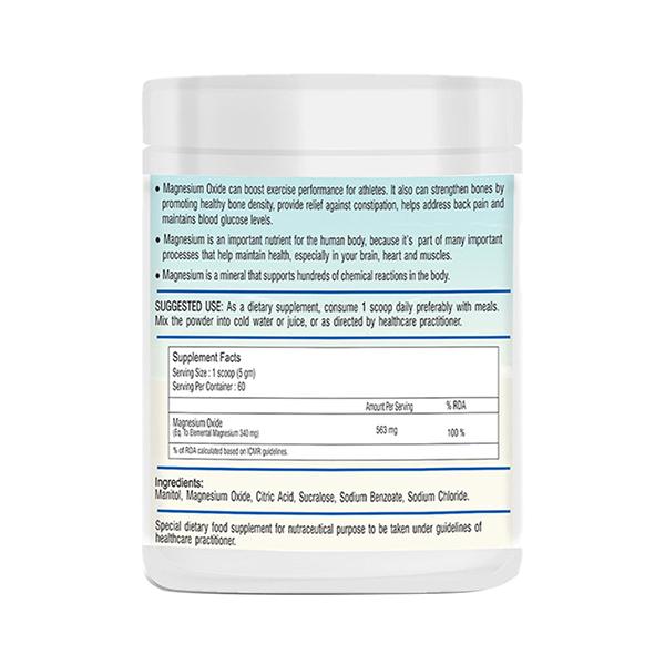 Healthvit Magneed Magnesium Powder - Orange Flavour 300 gm - Calcium And Minerals