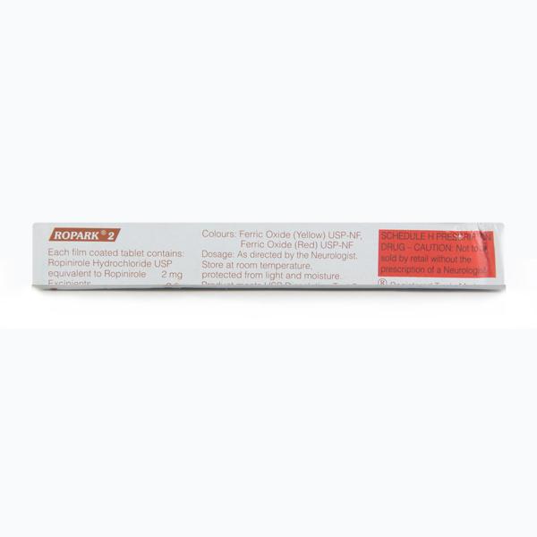 Ropark 2mg Tablet 10'S - Parkinsonism-Apd