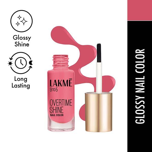 Netmeds | Lakme 9 to 5 Primer + Gloss Nail Colour Nude Warmth 6 ml