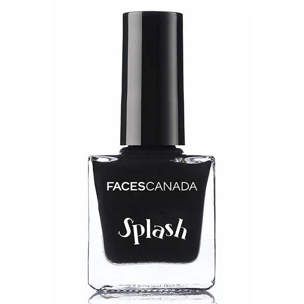 Faces Canada Splash Nail Enamel Black Beauty 15 8 Ml - Nail Polish