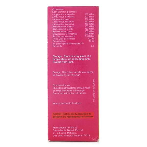 FLORA ZN ORANGE FLAVOUR Sachet 1gm - Diarrhoea-Ant